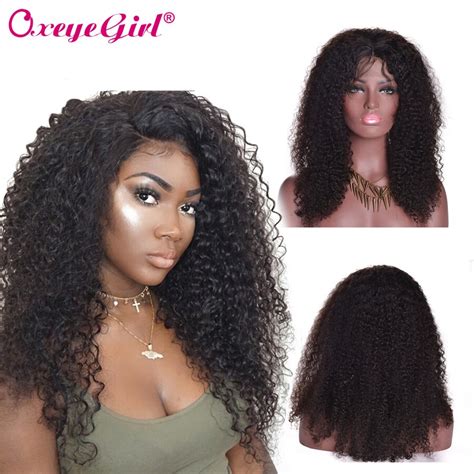 360 Lace Frontal Wig Afro Kinky Curly Hair Wig Remy Hair Lace Front