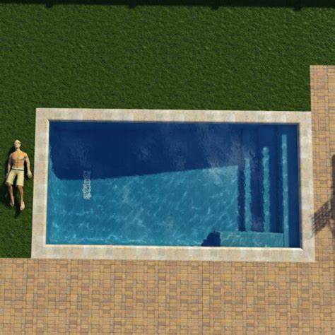 A2 Rectangle 12′ X 24′ Swimming Pool Plans 59900