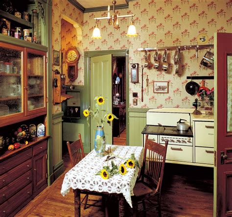 Add Charm With Kitchen Wallpaper Old House Journal Magazine Country