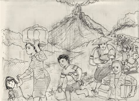 20 gambar sketsa kumpulan gambar sketsa bunga sumber : Ilustrasi Bencana Erupsi Gunung Berapi | jaPiRensil