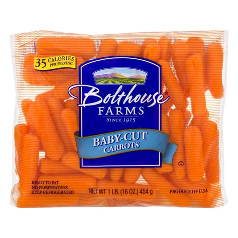 Bolthouse Farms Peeled Baby Cut Carrots 1 Lb Bag Deer Creek Market
