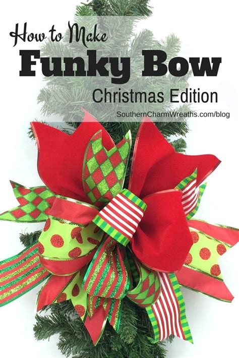 How To Make A Funky Bow For Your Christmas Decor Southern Charm