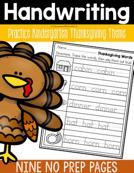 We did not find results for: Handwriting Practice Pages Kindergarten - Thanksgiving ...