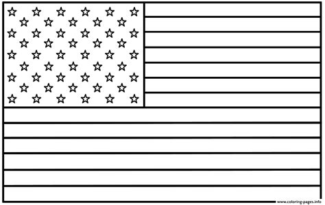 How many colors are in the us flag? United States Flag Original Coloring Pages Printable