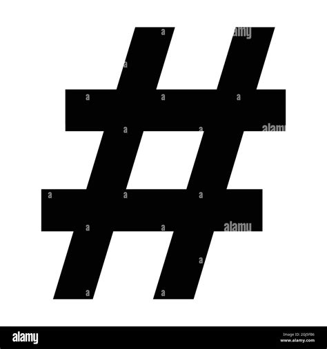 Hashtag Icon Vector For Graphic Design Logo Website Social Media