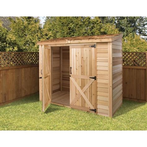 Cedarshed 6 Ft X 3 Ft Small Storage Lean To Cedar Wood Storage Shed In
