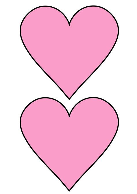 Free Printable Heart Templates Cut Outs Freebie Finding Mom