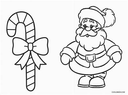 Candy Cane Coloring Pages Christmas Printable Canes