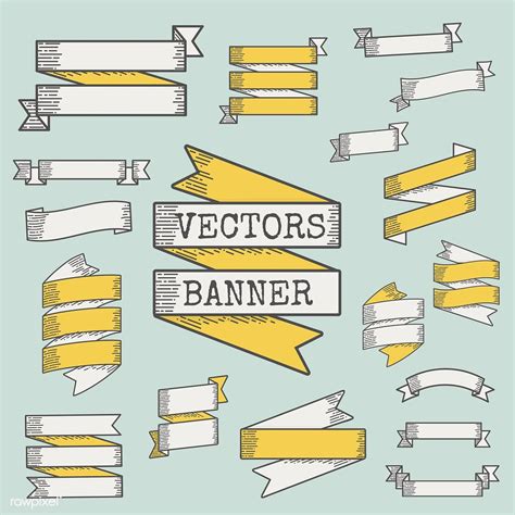 Download Premium Vector Of Set Of Ribbon And Banner Vectors 4055