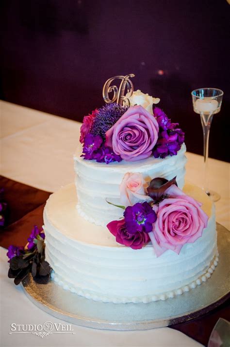 Two tier cake rasmalai rabdi cake live wow mom. Two Tier Wedding Cake | White Cake | Purple Flowers ...