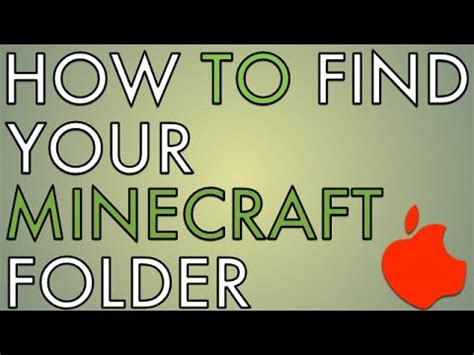 How to find minecraft mods folder on mac. How To Find Your Minecraft Folder on Mac - YouTube