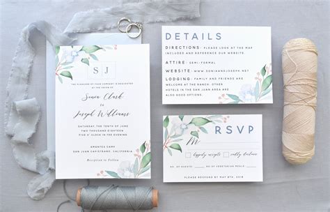 The French Wedding Invitation Suite Simple Elegance From Etsy