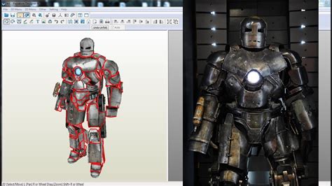 Iron Man Mark Armor Cosplay Foam Pepakura File Templates