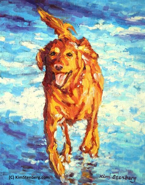 Golden Lab Retriever Custom Pet Dog Portrait Oil Commission Painting