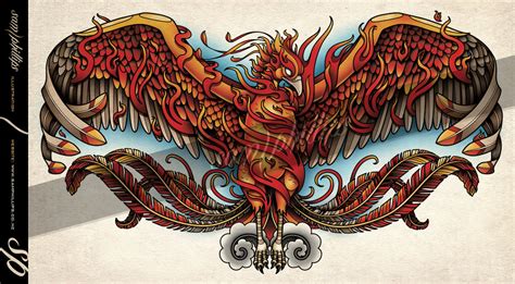 30 Phoenix Tattoos On Chest