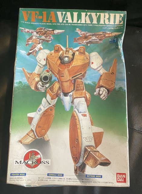 Bandai Macross Vf 1a Valkyrie Super Space Time Fortress 1 72 Model Kit