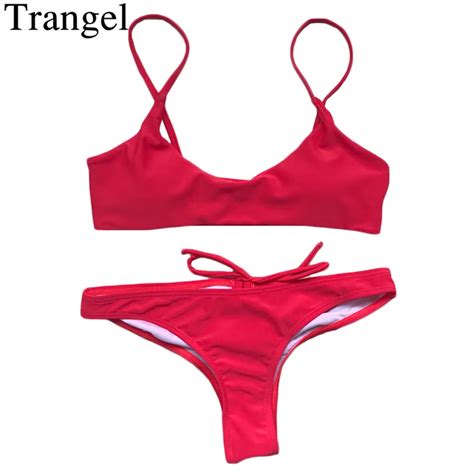 Trangel 2018 Sexy Women Bikini Swimwear Padded Push Up Beach Wear