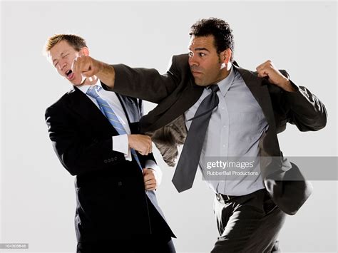 Two Businessmen Fighting High Res Stock Photo Getty Images