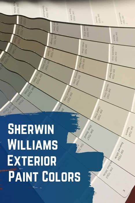Sherwin Williams Exterior Paint Color Chart