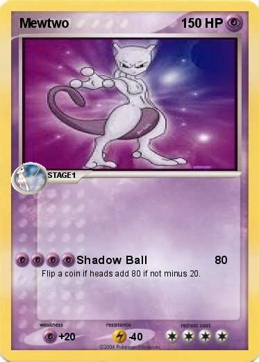 Pokémon Mewtwo 618 618 Shadow Ball My Pokemon Card