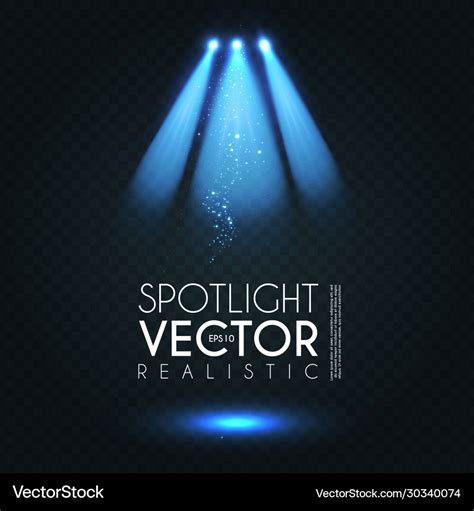 Spotlight Transparent Light Effect Show Design Vector Image
