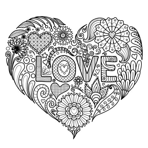 Love Coloring Page Love Coloring Pages Heart Coloring Pages Coloring