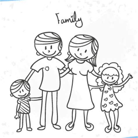 Antes de guardar debes colorear tu dibujo. Dibujos de familias para colorear | Colorear imágenes