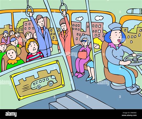 People On A Bus Stock Vector Image And Art Alamy