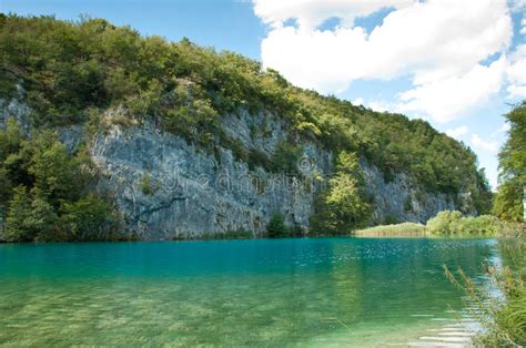 Sunny Summer Day At Plitvice Lakes In Croatia Stock Photo Image Of