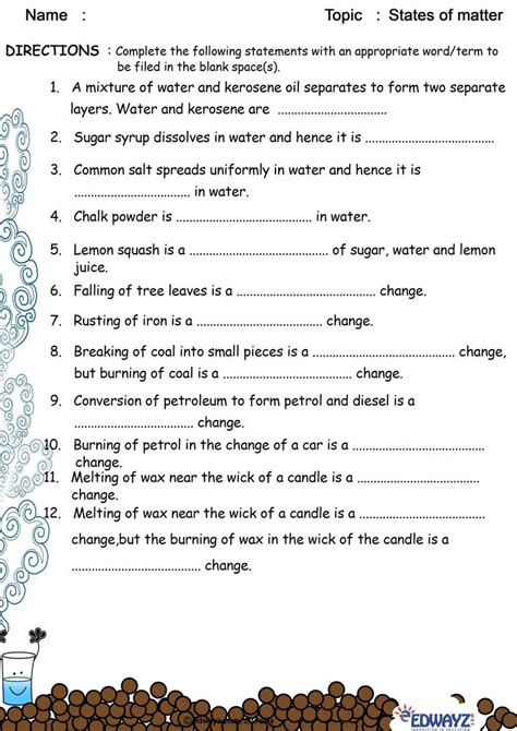 10+ 2Nd Grade Solid Liquid Gas Worksheet | States of matter worksheet