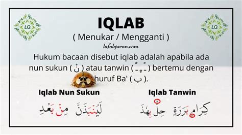 Contoh Iqlab Penjelasan Dan Cara Bacaan Dalam Al Quran