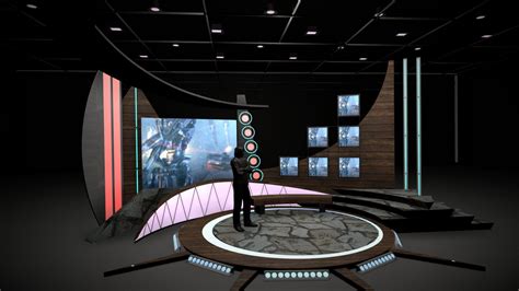 Check Out Virtual Tv Studio Chat Set 11 By Akeryilmaz In 3d Vr Or