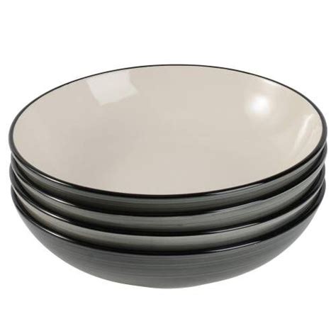 Coastal Stoneware Grey Pasta Bowl Set Of 4 20cm Procook Coastal
