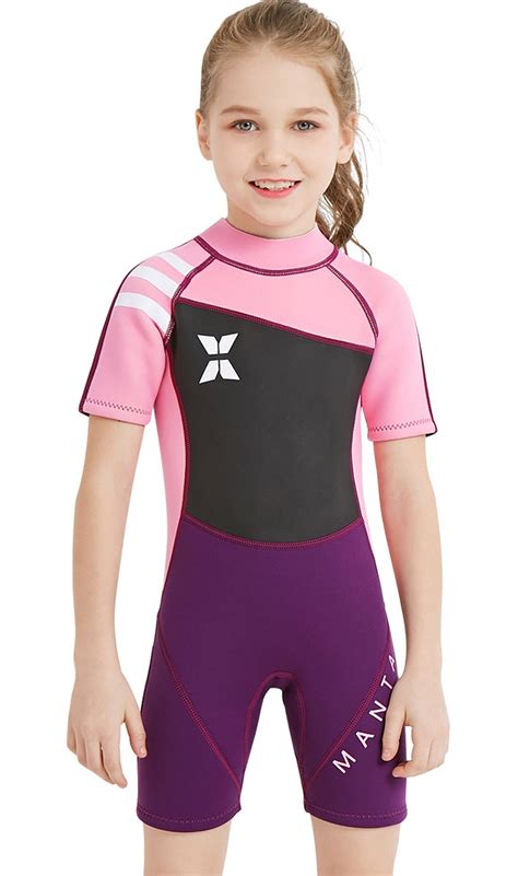 Dive And Sail Kids 25mm Warm Wetsuit One Piece Uv Protection Shorty Suit