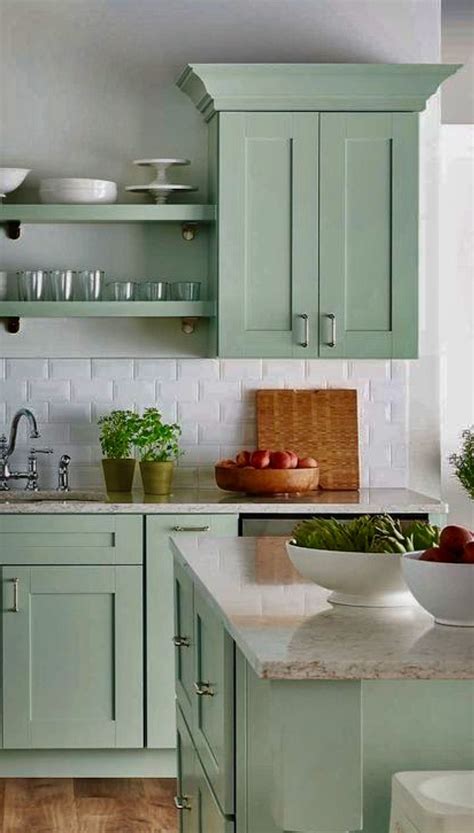 Modern Mint Green Kitchen