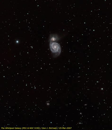 The Whirlpool M51 And Ngc 5195 The Whirlpool Galaxy Is A B Flickr