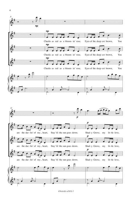 Shady Grove With The Cuckoo By American Folk Song Digital Sheet