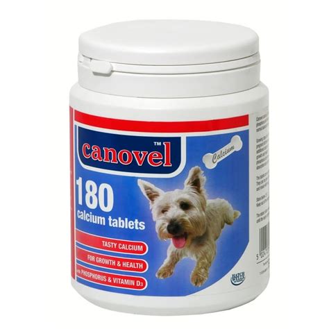 1000 mg to 1300 mg daily. Hatchwell Canavel Calcium Tablets For Dogs & Cats 180 ...