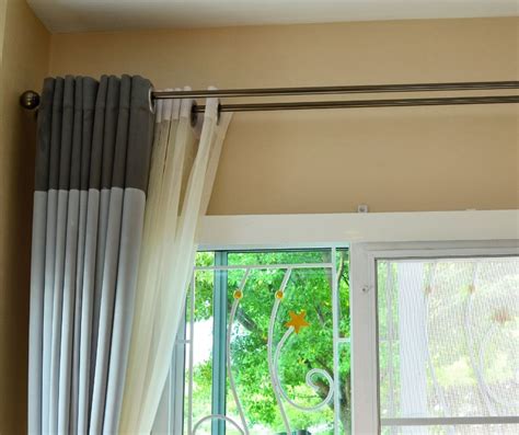 How To Hang Curtains From The Ceiling Without Drilling 7 Steps Home