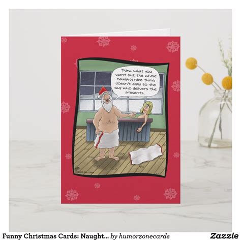 Funny Christmas Cards Naughty And Nice Rules Holiday Card Funny Christmas Cards