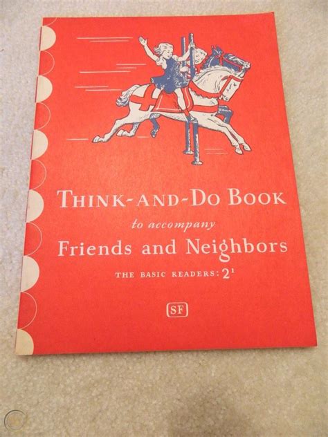 Vintage 1946 Dick Jane Think And Do Book Basic Readers
