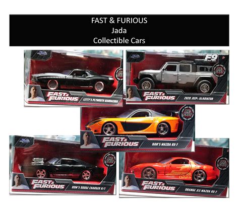 Fast And Furious By Jada Toys Diecast Vehicles 4 Options Available Collectible Cars Scale 1 32 Etsy