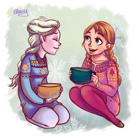 Elsa And Anna Frozen Fan Art 38878280 Fanpop