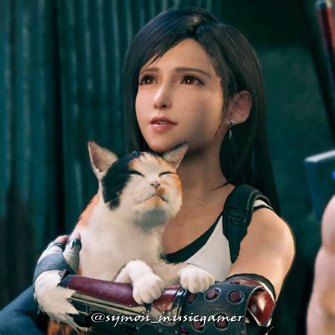 Tifa And A Cat Double Cuteness Final Fantasy Vii Remake Final