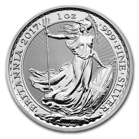 2017 1 Oz Uk Silver Britannia Coin European Mint