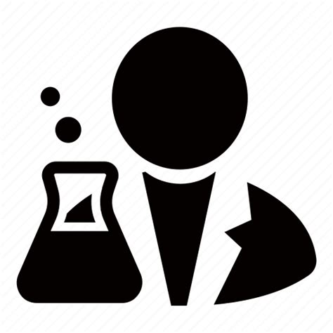 Chemistry Experiment Lab Laboratory Researcher Scientist Icon