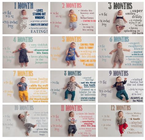 Great Resource On Developmental Milestones Monthly Baby Pictures