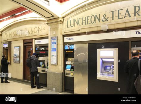 London Underground Ticket Machines At Baker Street Stock Photo