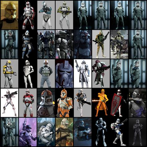 Every Canon Clone Trooper Variant Rstarwars