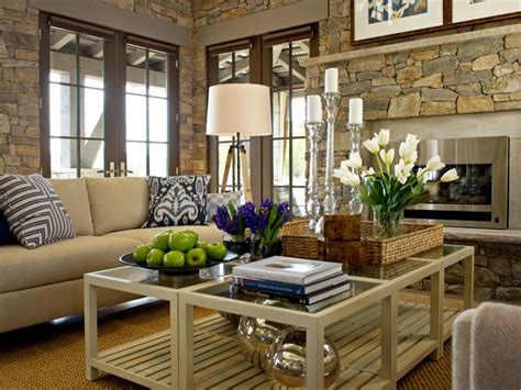 Living rooms without coffee tables 15 Designer Tips for Styling Your Coffee Table | HGTV